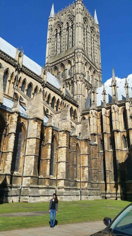 Lovely day, sunny day, Lincoln Cathedral, Lincoln, England, UK