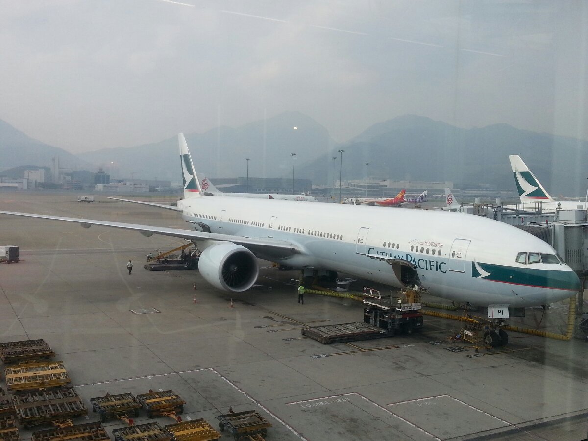 My First International Flight, Hong Kong to Manchester, Hong Kong International Airport