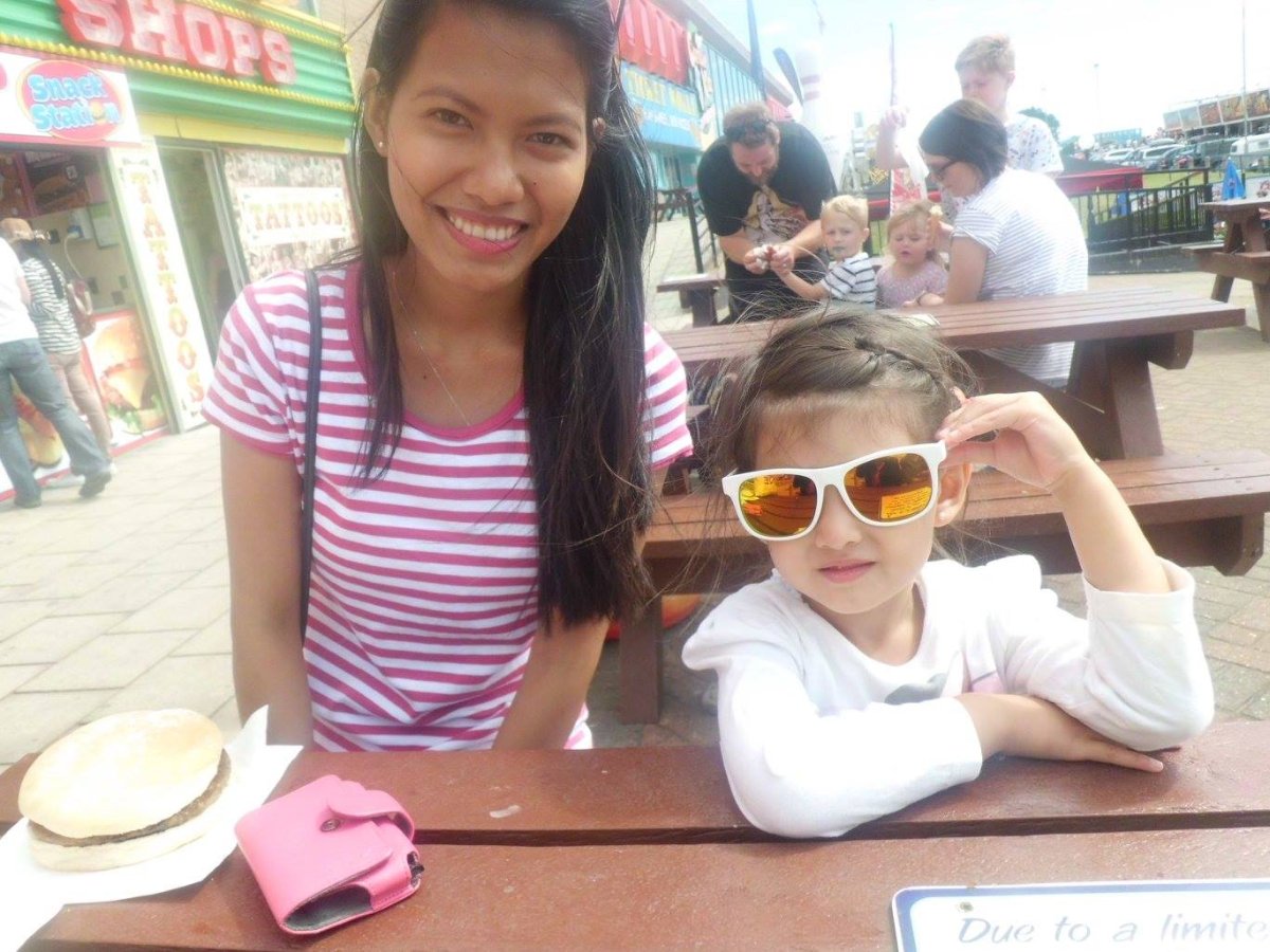 With my celebrity niece, in Skeggy, Summer 2015