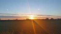 lovely sunset, Pinfold, Walcott, Lincolnshire, England, UK