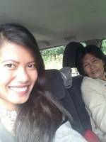 Gigantic centennial Acacia trees, with mama