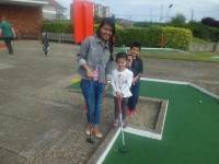 First time to try Golf and it was really fun with this cute cheeky kiddos, Crazy Golf, Skegness, UK