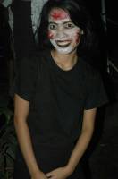 Sembreak ender Smiling ghost, Awooo Horror booth, Cebu, Philippines