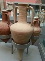 Ancient Potteries, Used for liquid storage, British Museum, London, UK