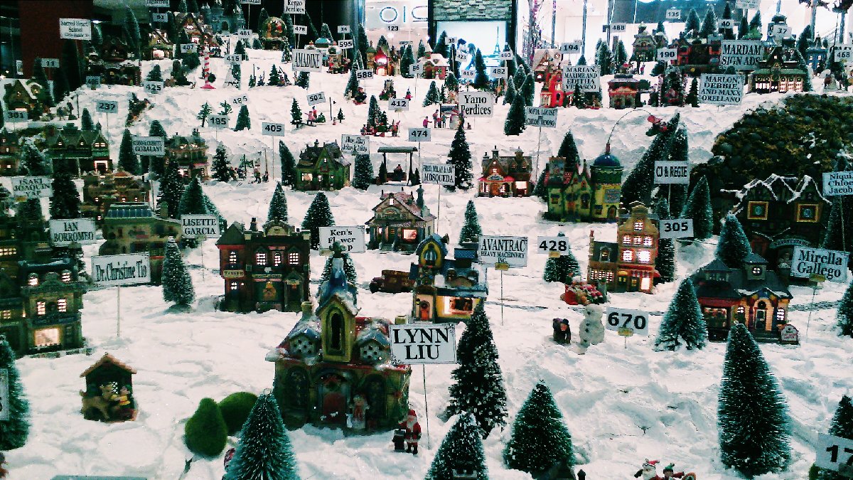 Mini Christmas Village SM City Cebu Northwing