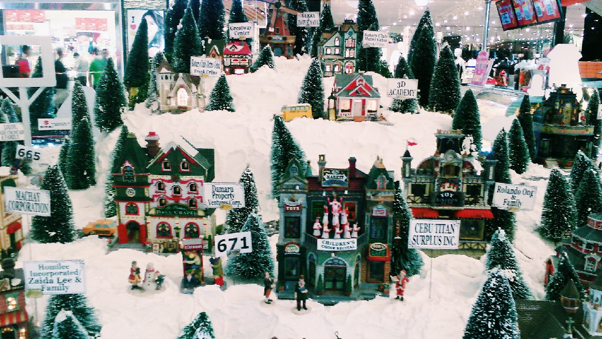 Mini Christmas Village SM City Cebu Northwing
