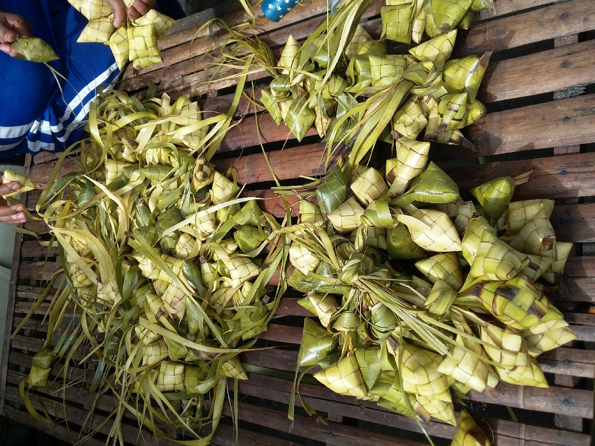 Puso rice made in the Philippines