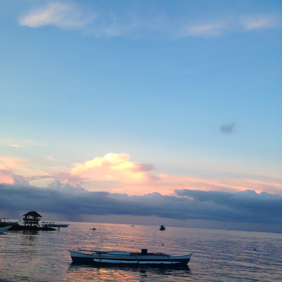 Seashore sunset beautiful scenery calm relaxation