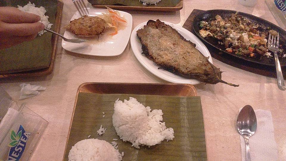 Sisig, Rice, Lunch, Tortang Talong, Crab