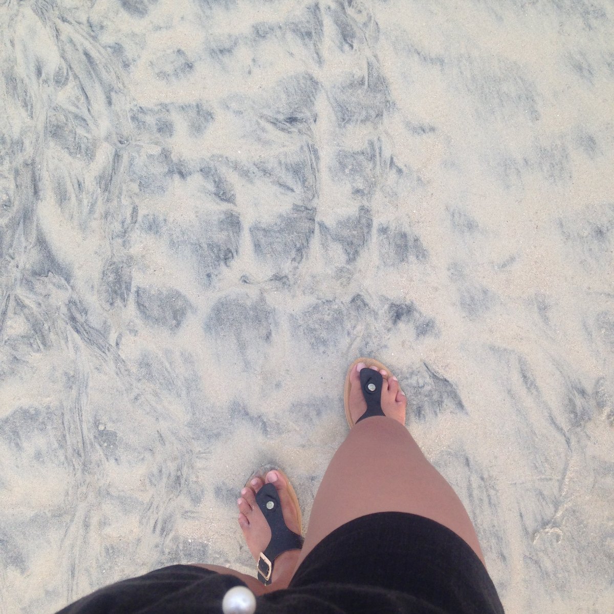 Walking on the beach