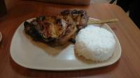 lunch, extra rice with man sized grilled chicken