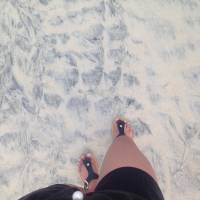 Walking on the beach