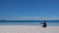selfie, great, white, beach, awesome, sand, island