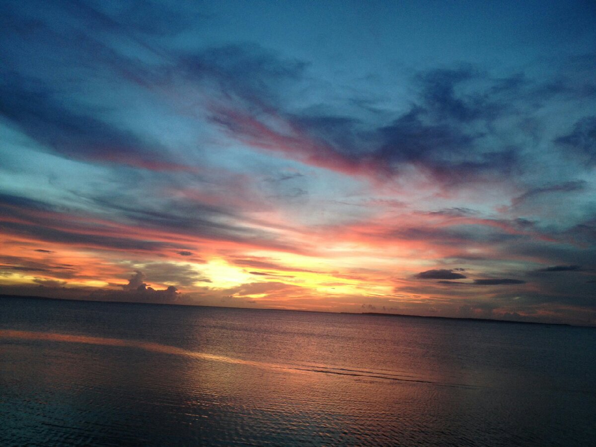 sunset, beach, resort, province, bantayan, nice