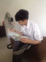 me, reading, magazine, uniform, schoolboy, waiting for next class