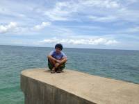 with my mom, province, beach, sea, peace, fresh air, weekend