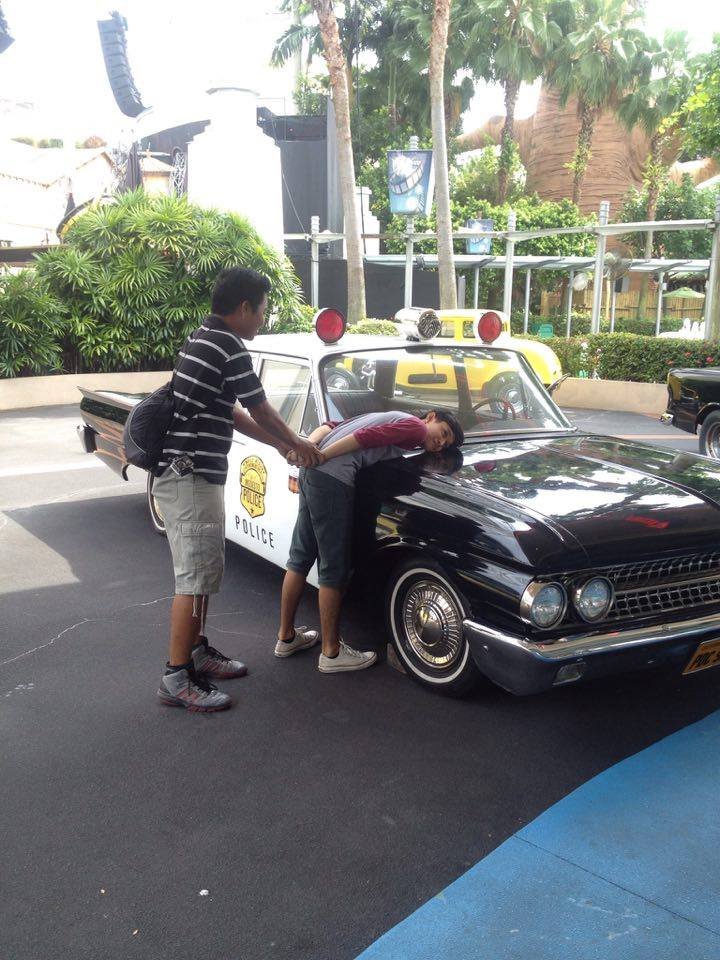 universal studios singapore, police, drama haha