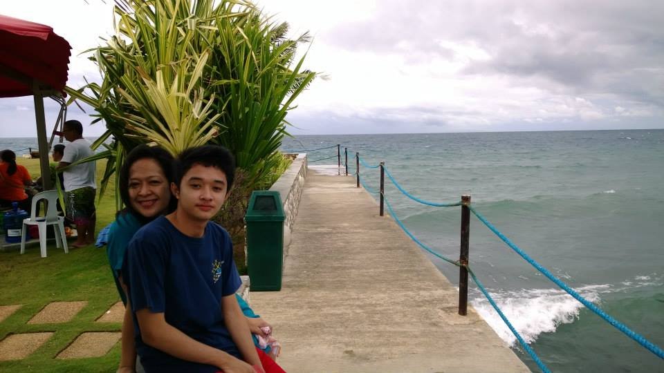 with my dad