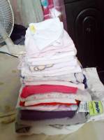 yesterday, washed clothes, dry