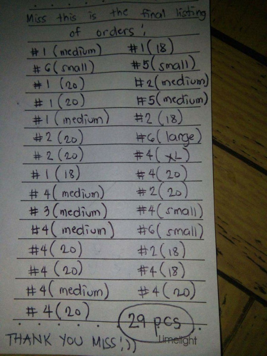 list