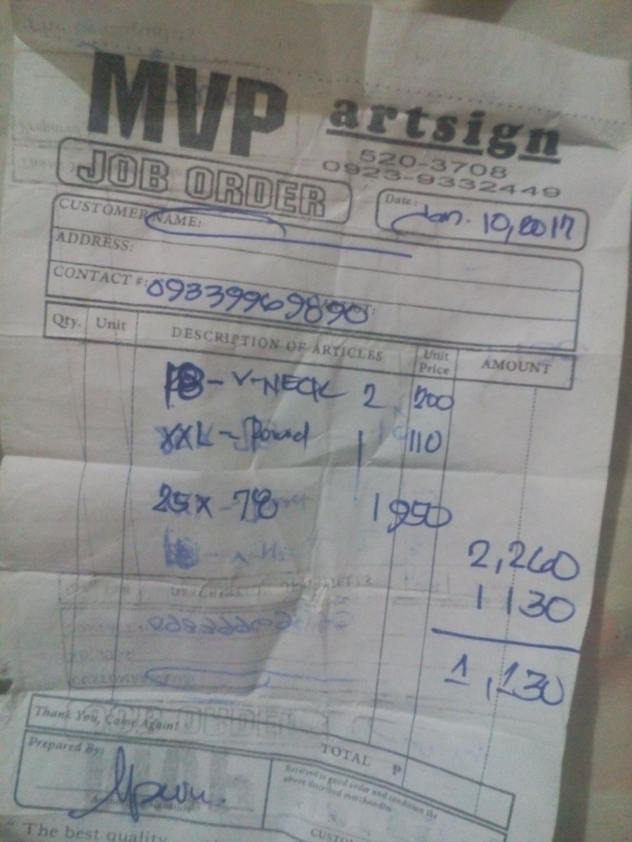 receipt