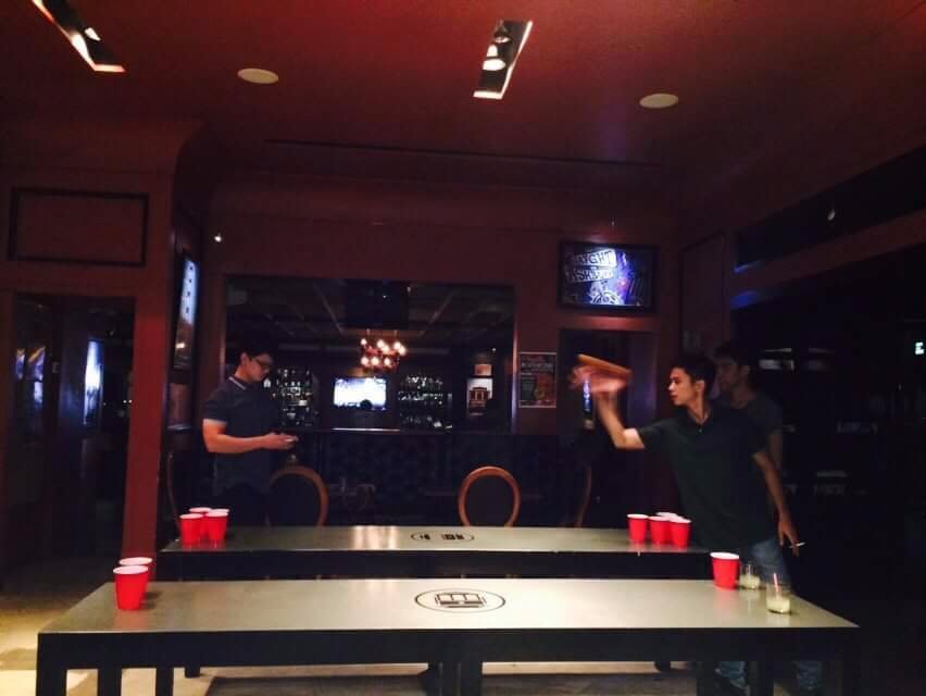 Beer pong friday night