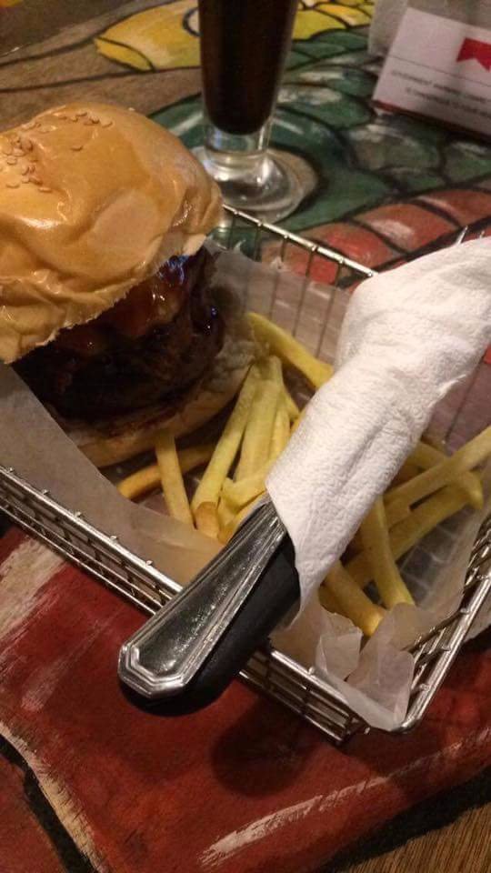 Burger and fries for my lunch