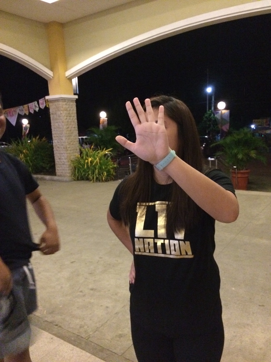 Doesnt wanna show her face lol
