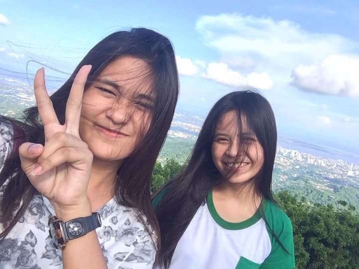 At mountain view with this friend