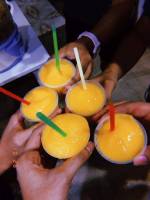 Squad drinks mango shake