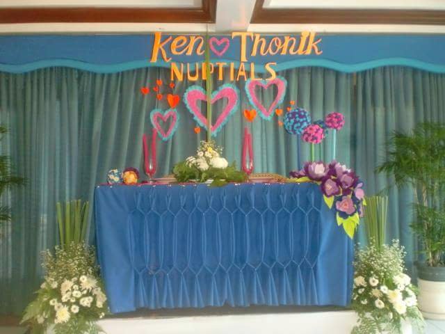 first time decorating for a friends wedding 