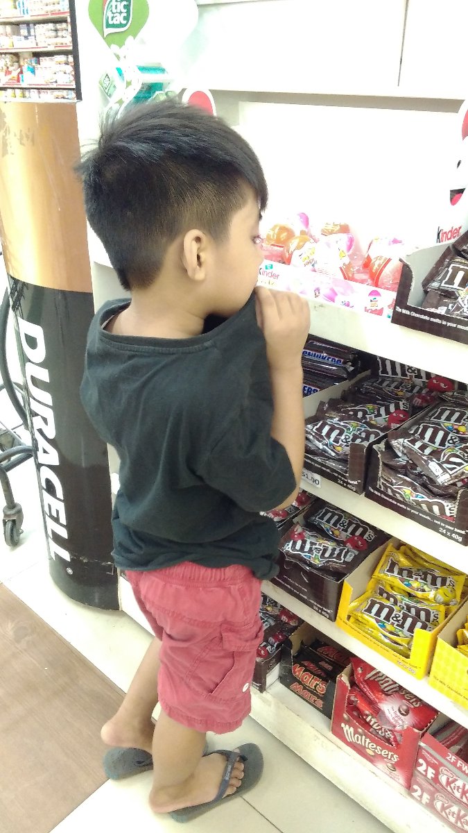 he badly wants chocolates