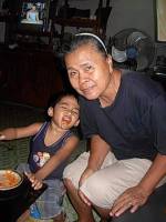 with my lola dear