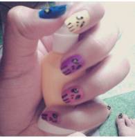 mani glitters pink 