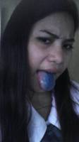 blue, tongue