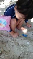 playing the sand