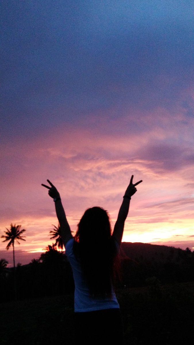 forever that girl that gets really excited when the sky is in pretty colors 