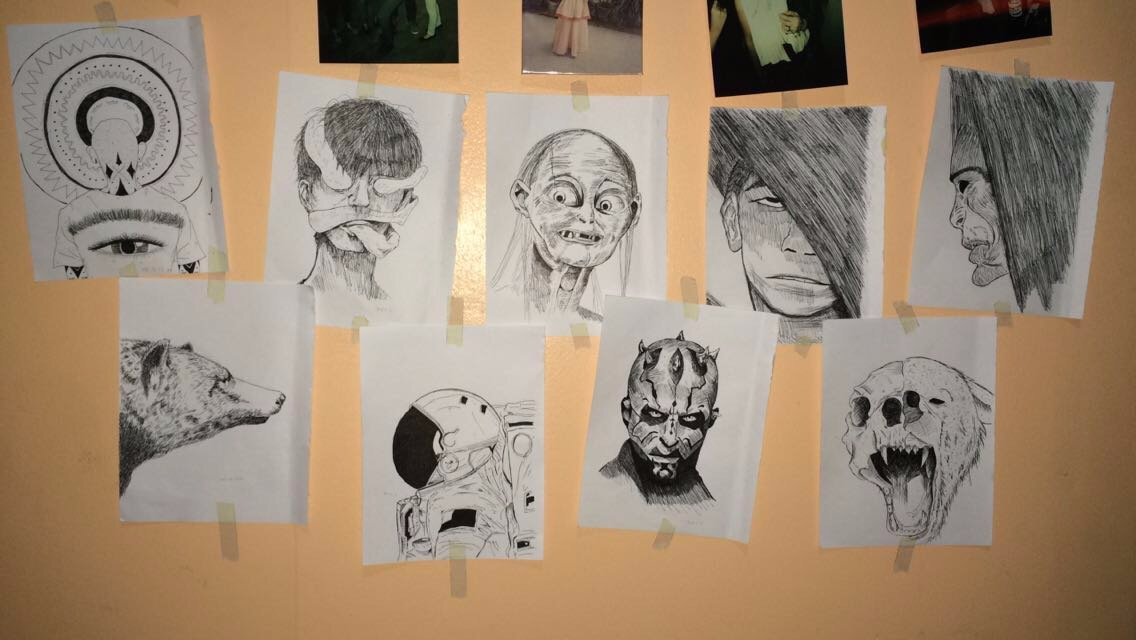 Artwork, Pen, Paper