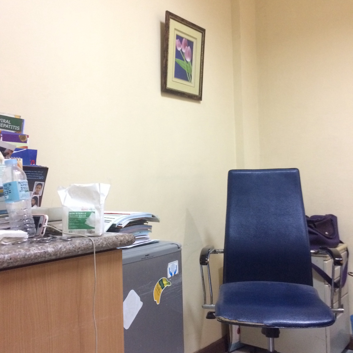 At the clinic