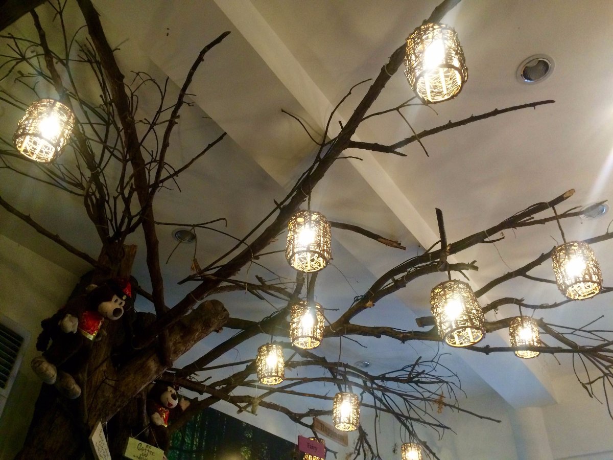 Cafe, Art, Indoor Tree