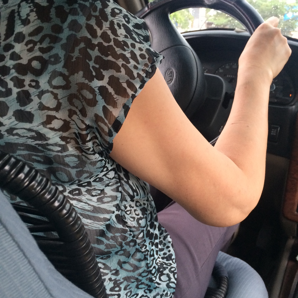 Mom driving