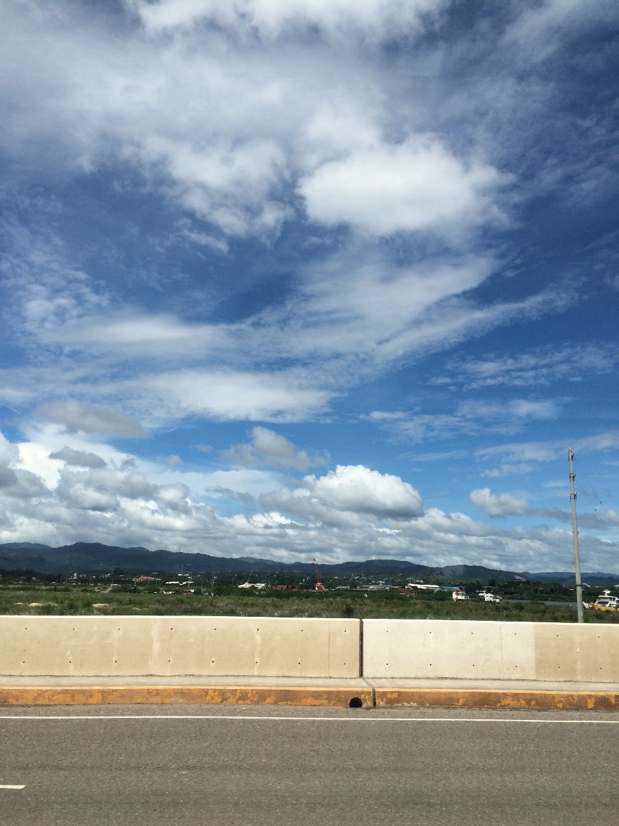 Road, Sky, Clouds