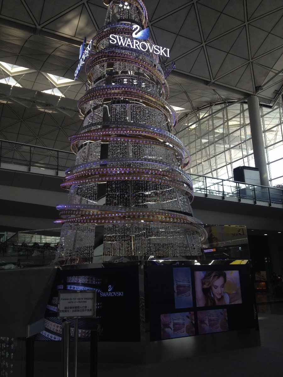 Swarovski, Hongkong, Christmas Tree, Christmas, Travel