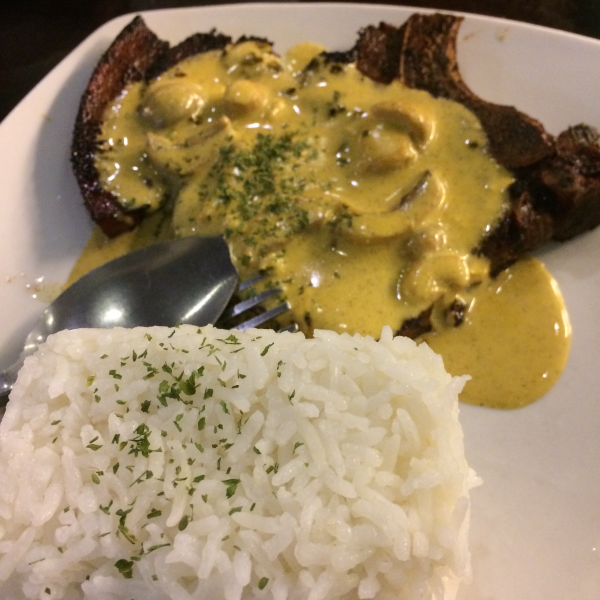 pesto herbed pork chop