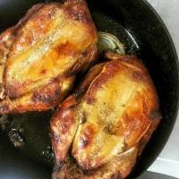 roasted lemon grass chicken, pigging out