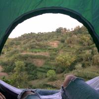 Inside the tent, In the mountains, Travel, Nature, Beauty, View