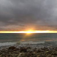 Sunrise, Beach, Sea, Squad, Nature, Beauty, Wonder, Dark Clouds, Travel