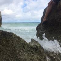 Big Rocks, Beach, Splash, Wave