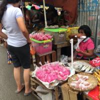 Malunggay, at the mercado, shopping