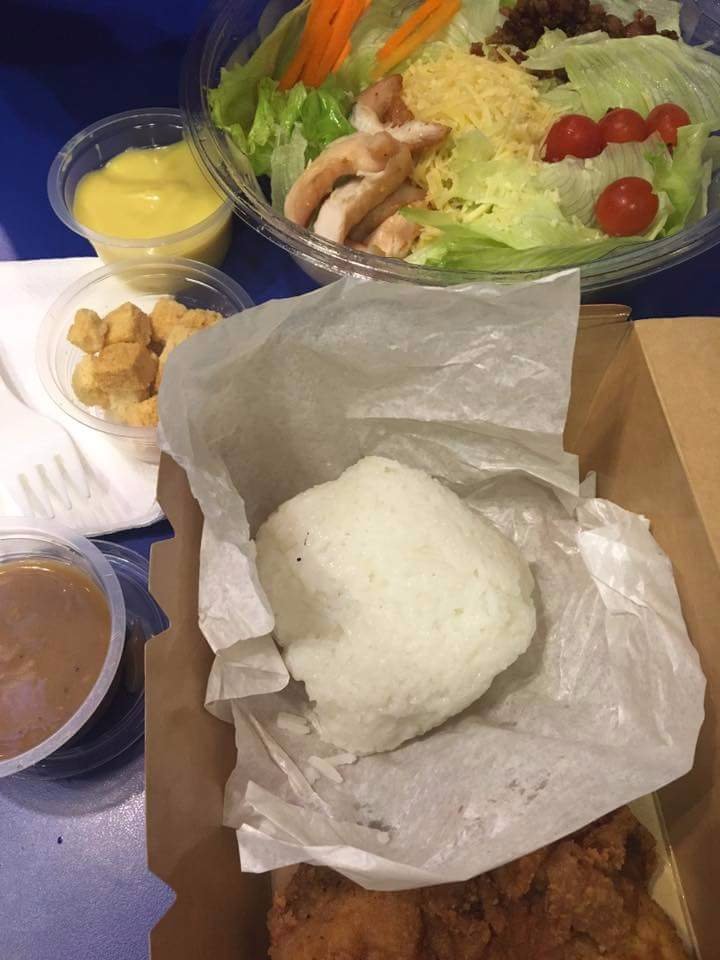 Chicken and salad